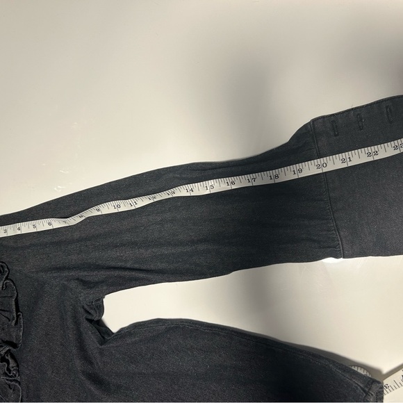 Fifth Label Black Denim Ruffle Button down - Picture 6 of 7